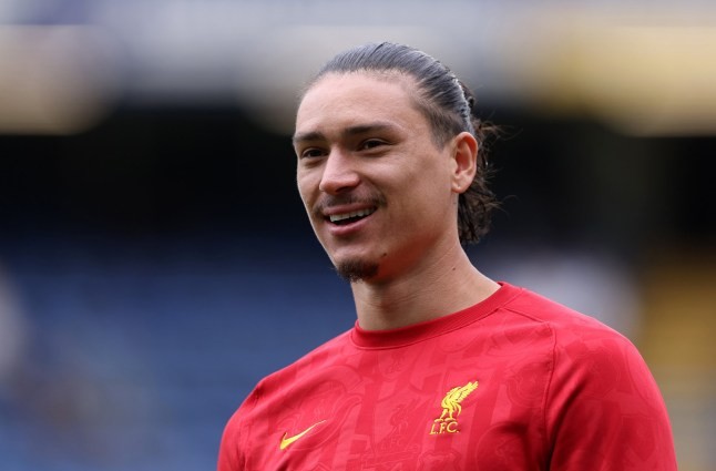 Darwin Nunez trong màu áo Liverpool, có thể chuyển đến Atletico Madrid