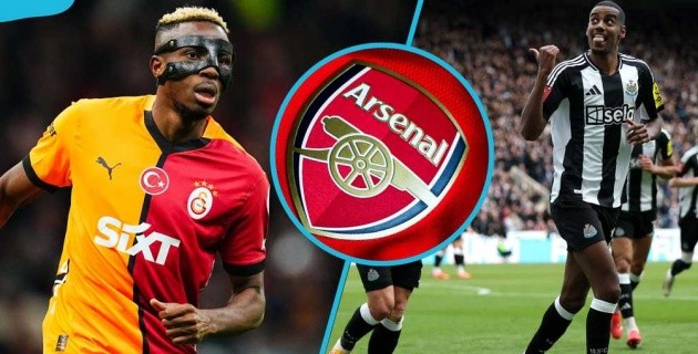 Osimhen và Isak được cho là không phù hợp với Arsenal.
