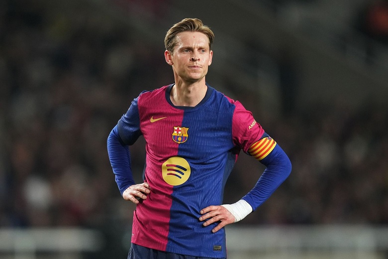 Frenkie De Jong trong màu áo Barcelona, hợp đồng có nguy cơ đáo hạn vào tháng 6/2026