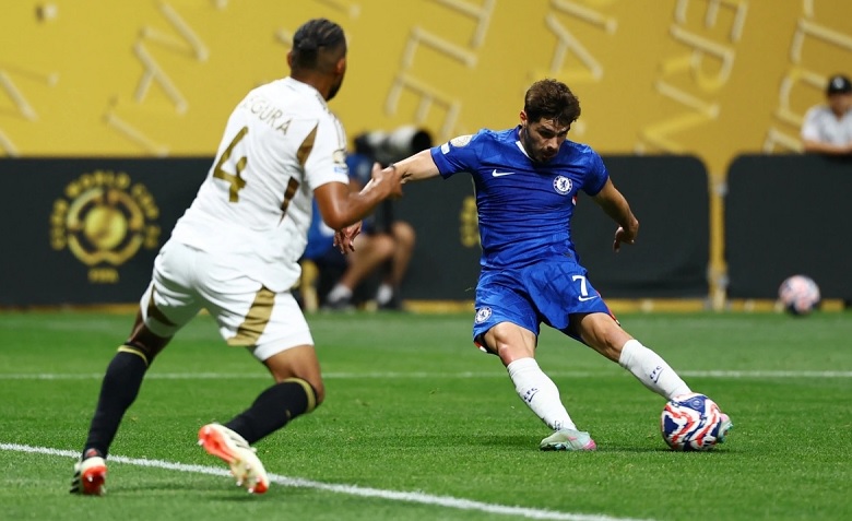 Tiền đạo Neto ăn mừng bàn mở tỷ số cho Chelsea trong trận đấu với Los Angeles FC tại FIFA Club World Cup 2025