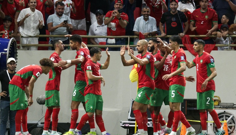 Đội tuyển Morocco ăn mừng sau khi chính thức giành vé tham dự VCK World Cup 2026, đánh dấu lần thứ ba liên tiếp