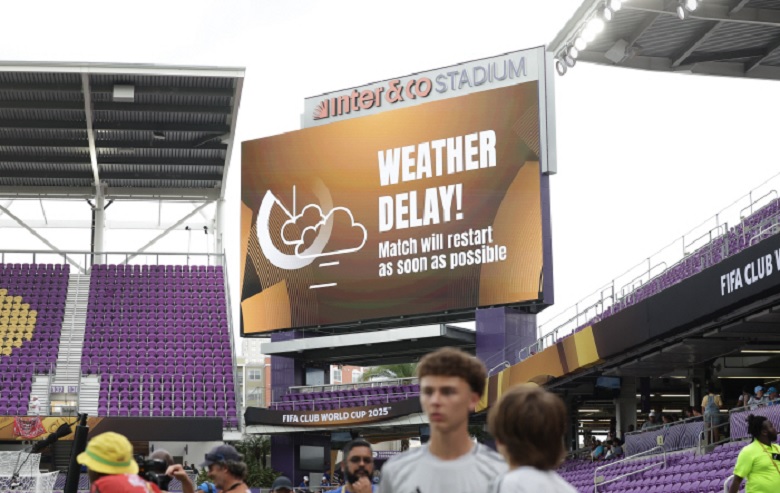 Thông báo hoãn trận đấu Club World Cup tại Orlando do điều kiện thời tiết bất lợi