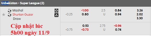 Tổng quan nhận định soi kèo trận đấu Mashal Muborak gặp Shurtan Guzar tại giải VĐQG Uzbekistan.