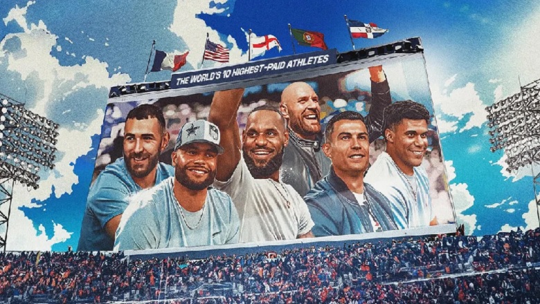 Ronaldo, Messi và Benzema đứng đầu Top 10 VĐV thu nhập cao nhất 2025 theo Forbes